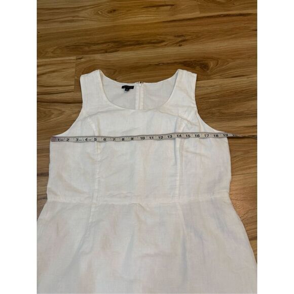 Talbots FLORAL EMBROIDERY LINEN SHIFT DRESS sz 10 - Picture 8 of 11